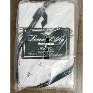 VTG LAURA ASHLEY CASTLEBERRY SET OF 2 KING PILLOWCASES BRAND NEW IN PACKAGE